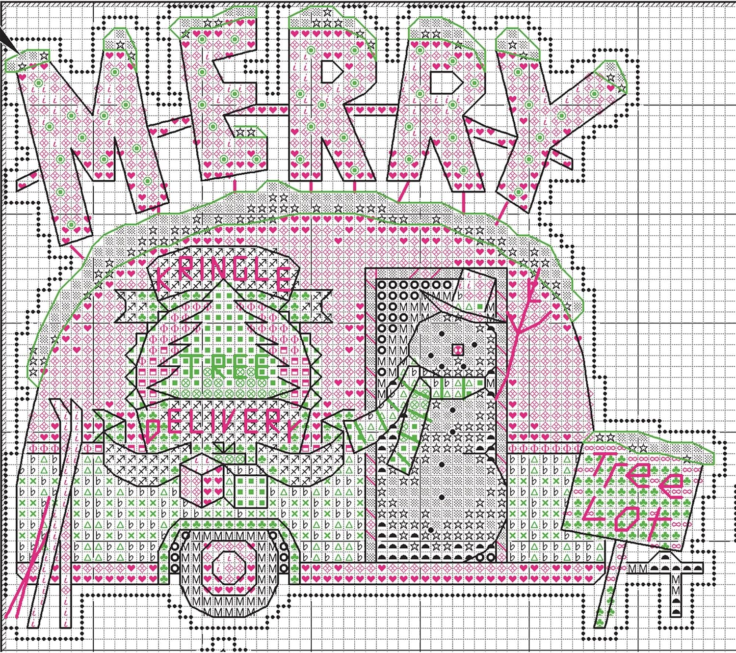 Dimensions Holiday Truck Ornaments Counted Cross Stitch Kit, 12.7 Cm image number 5
