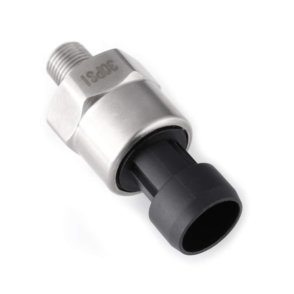 Pressure Transducer - 1/8 Inch NPT Thread Transducer Pressure Sensor - Pressure Sender Pressure Gauge for Oil, Fuel, Air, Water (30PSI) image number 4