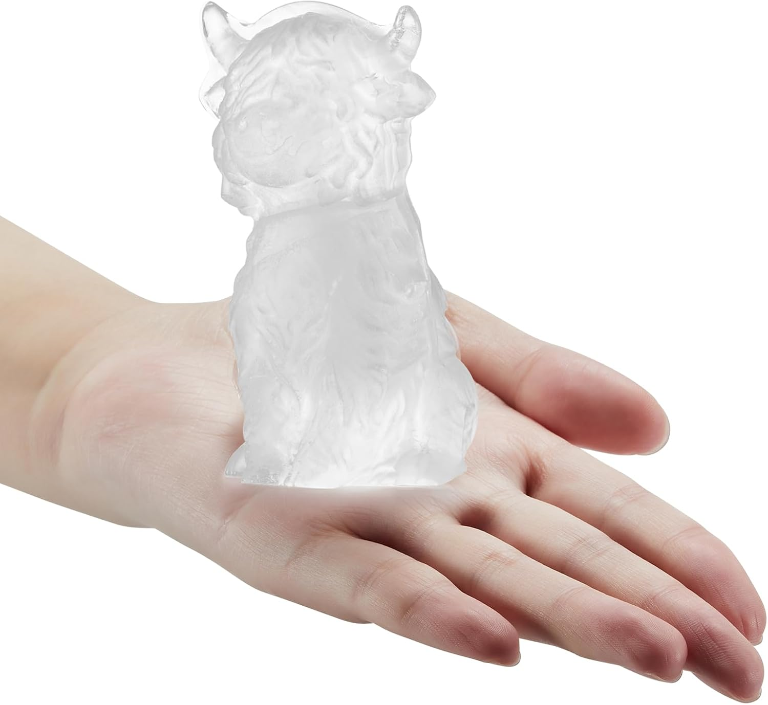 3D Highland Cow Ice Cube Tray Fun Shapes, Novelty Highland Cow Gifts, Holiday Stocking Stuffers for Men Women, Cute Highland Cattle Ice Mold for Whiskey,Cocktail,Bourbon image number 5