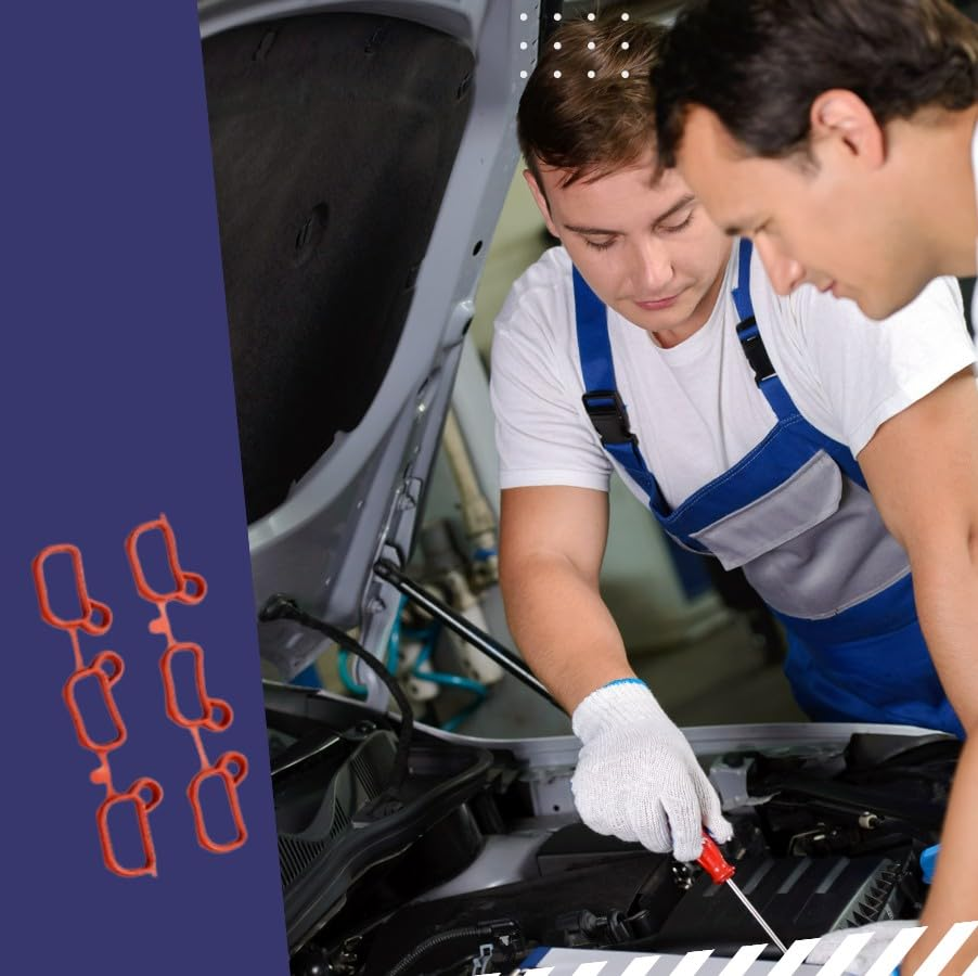 Donepart Intake Manifold Gasket for X5 X3 325I 325Xi 325Ci 330Ci 530I Z4 330I 330Xi 525I Z3 323Ci 323I 328Ci 328I 528I E46 M54 E83 E53 E85 E60 E39 E36 11611436631 image number 1