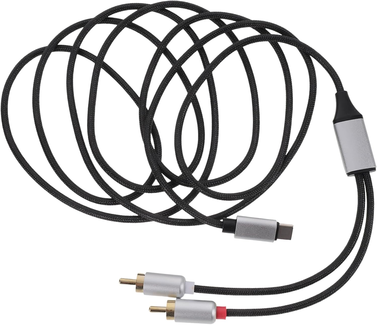 GLSTOY 1M Stereo Audio Cable Type-C to RCA Audio Equipment Adapter Power Amplifier Sound Cable for Home Theater
