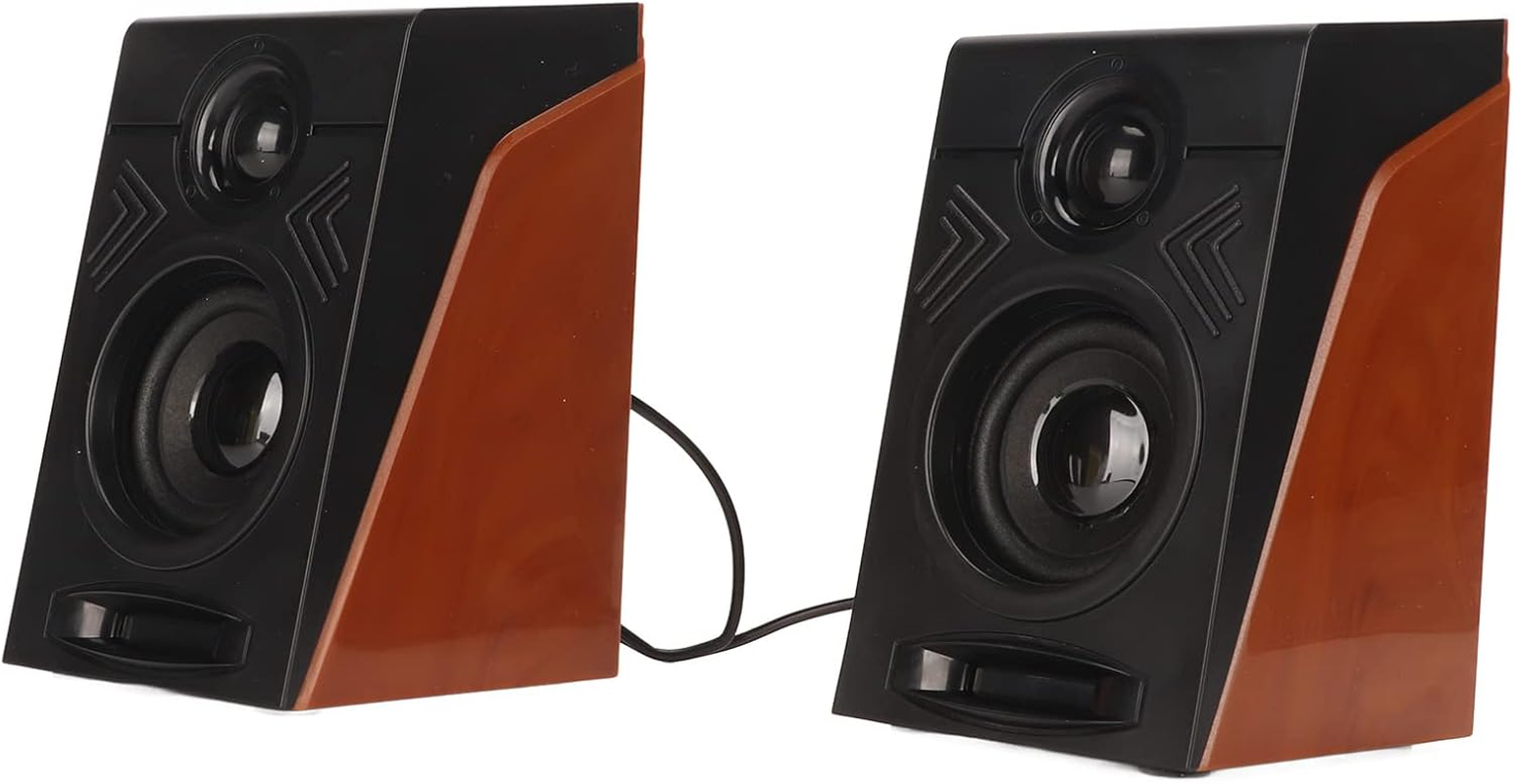 High-Quality Computer Speakers - Stereo Sound System with Deep Bass, 3.5Mm Jack, Adjustable Volume for Desktops, Laptops, and Tablets image number 6