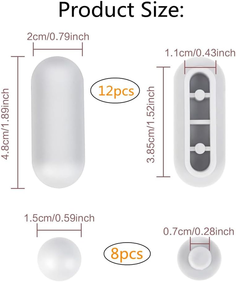 20Pcs Toilet Seat Bumpers,Universal Toilet Lid Cushions Pads Anti-Noise Replacement Seat Lid Buffers for Home Hotel Bathroom (White) image number 6