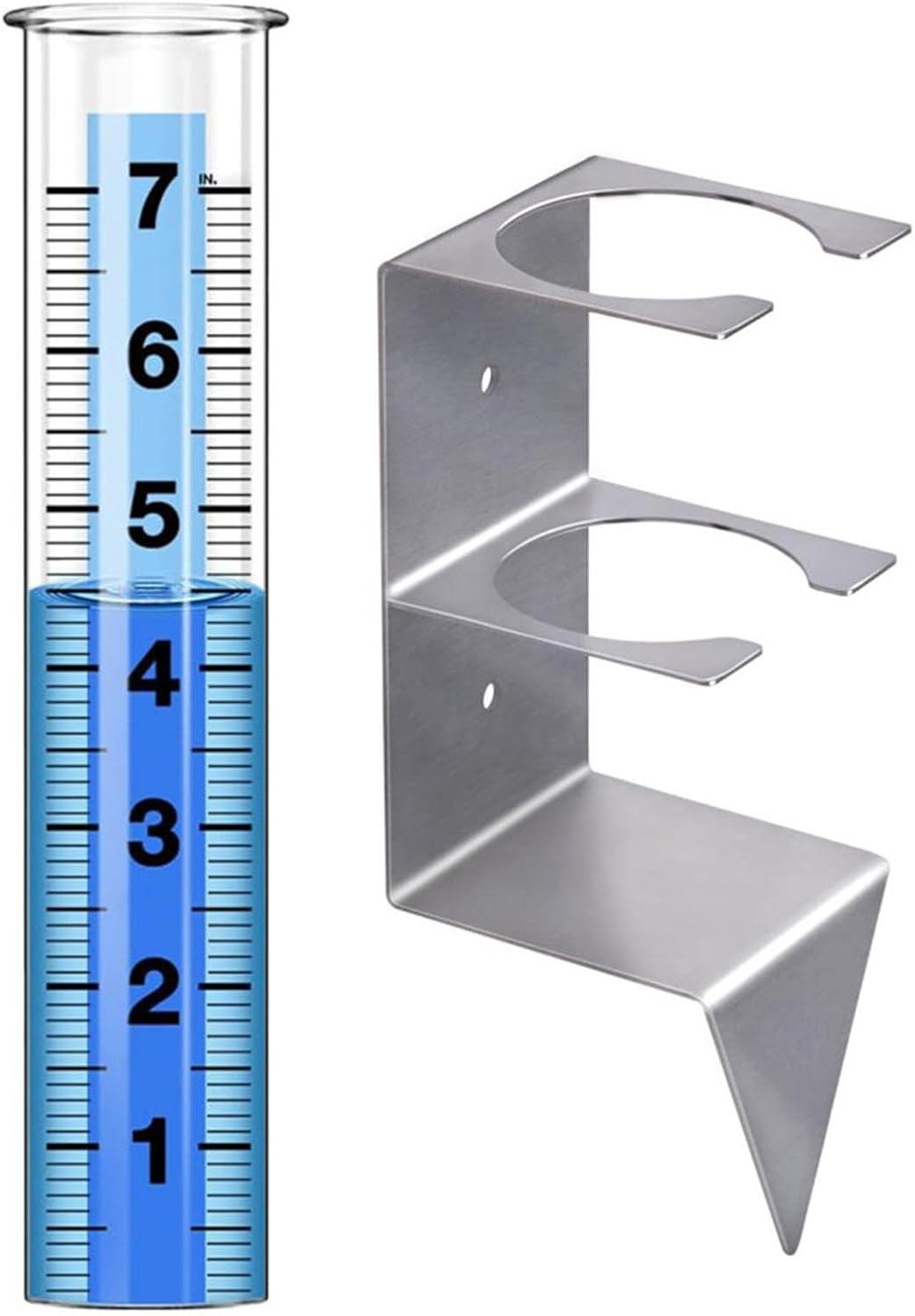 Digital Rain Gauge, Wireless Rain Gauge with Stake, Rain Water Catcher, Snow Gauge for Lawns, Reusable Garden Rain Gauge, Patio Rainfall Measurement Tool, Lawn Rain and Snow Gauge image number 5