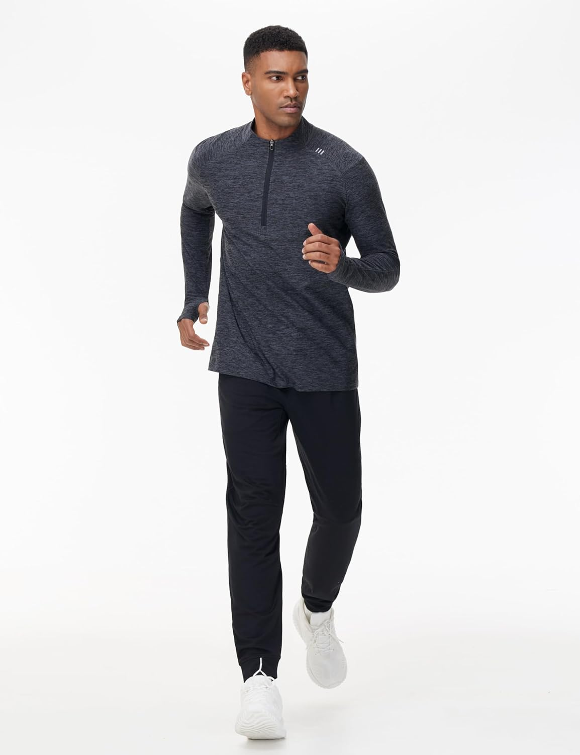 THE GYM PEOPLE Men'S Drawstring Workout Joggers Pants Lightweight Tapered Running Lounge Sweatpants with Pockets image number 3