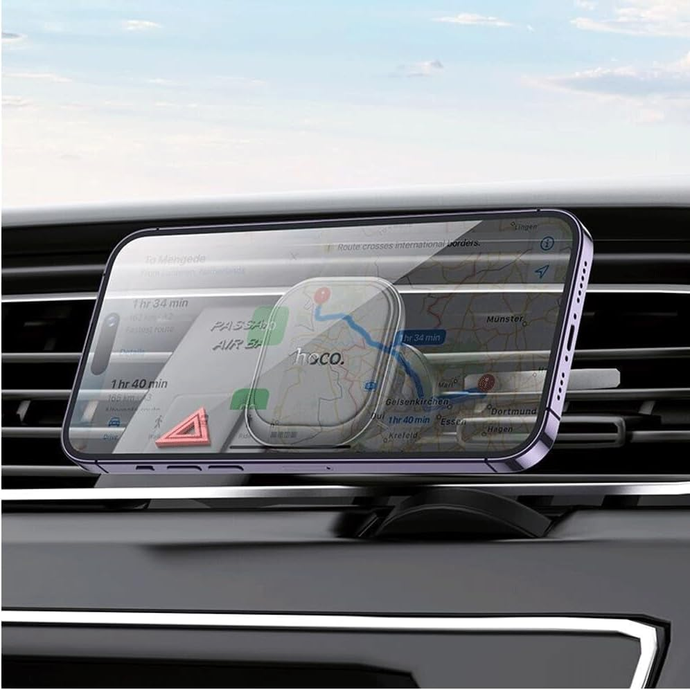 Hoco H29 Brilliant Air Outlet Magnetic Car Phone Holder, Black image number 5