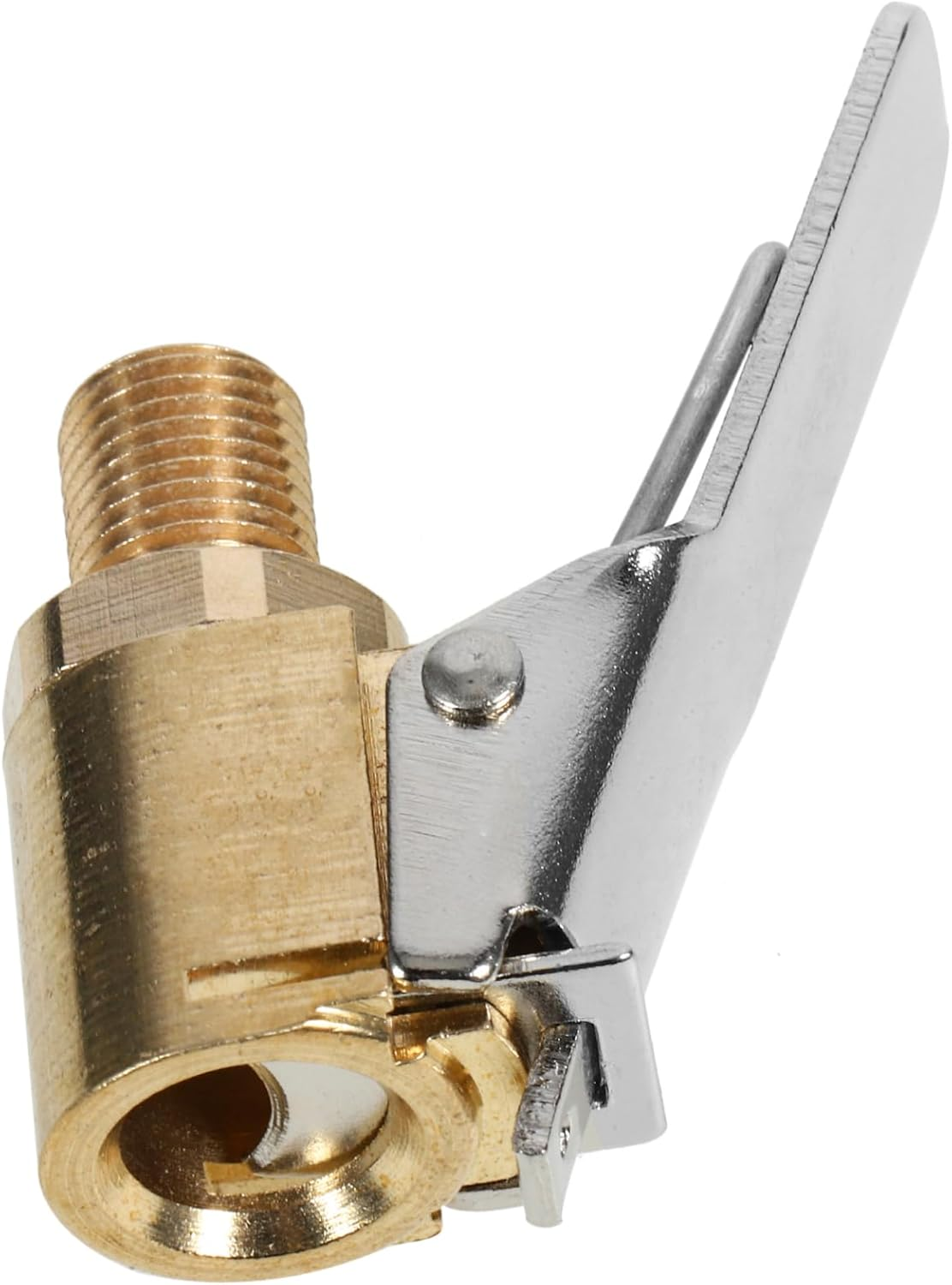 TOGEVAL Car Valve Adapter Air Pump Thread Nozzle Quick Connector for Car and Motorcycle Tyre Inflator with Clip-On Air Chuck Compatible with Auto Tire Wheels