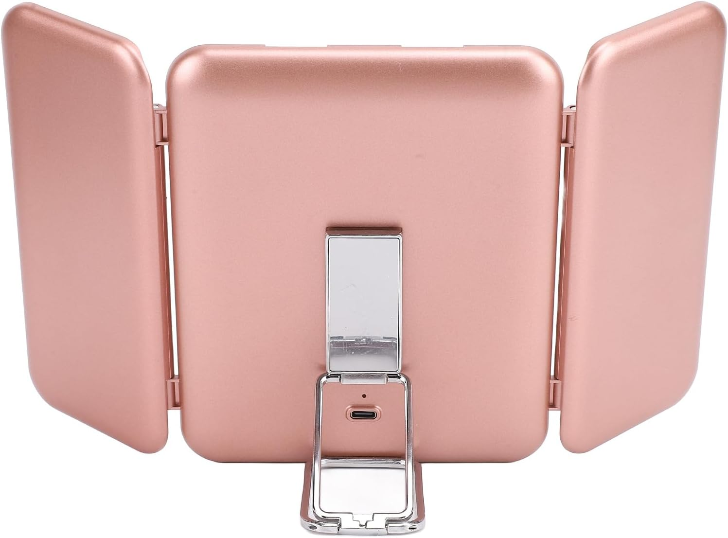 Folding LED Makeup Mirror, Portable LED Cosmetic Mirror with Rechargeable Light, Foldable Tabletop Vanity Mirror for Home, Travel, Outdoor image number 2