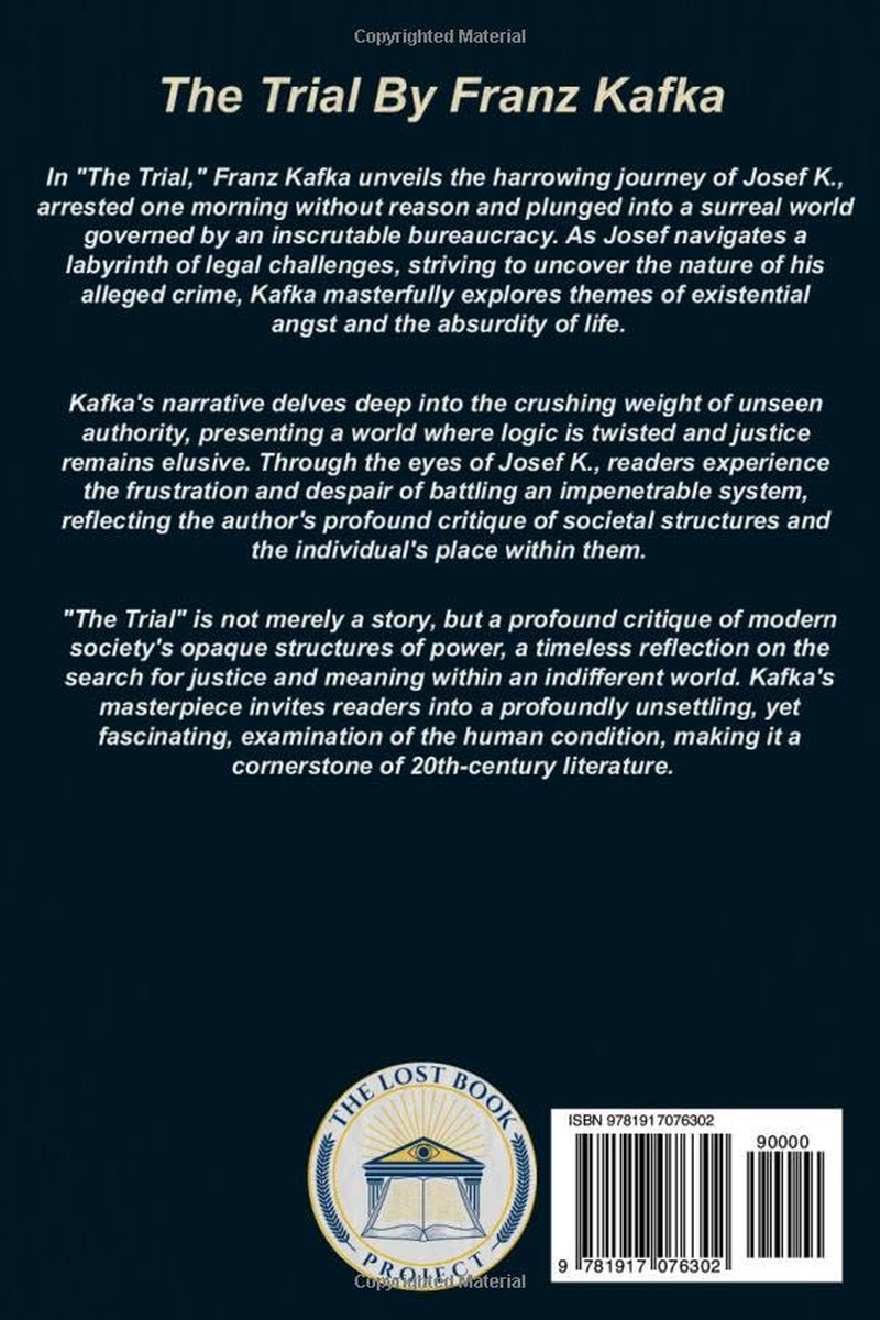 The Trial: Illustrated Book by Franz Kafka