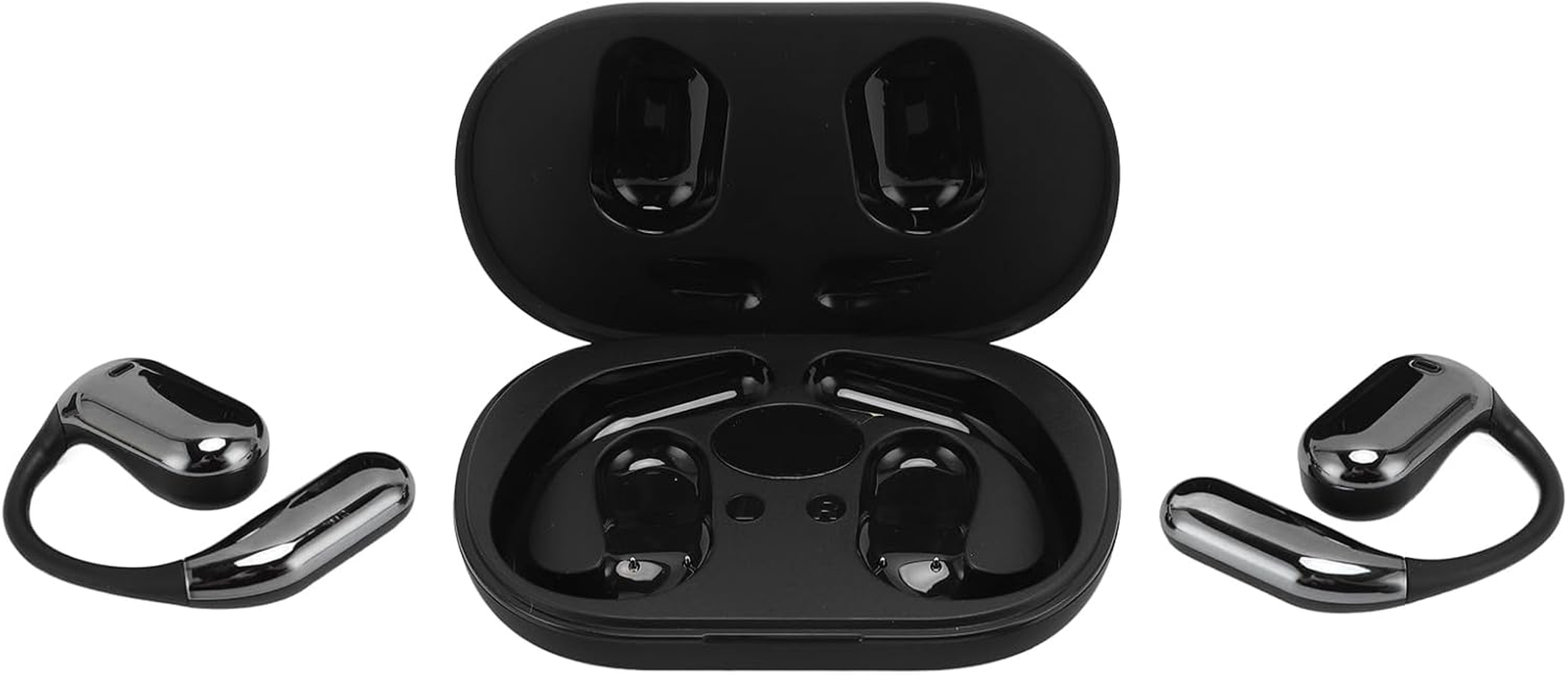 XUMIUZIY AI Translation Earbuds Real Time, Bone Conduction Buletooth Translator Earbuds with 80 Languages, Ear Hook, Noise Cancelling, 4 Translation Modes for Business Travel image number 1