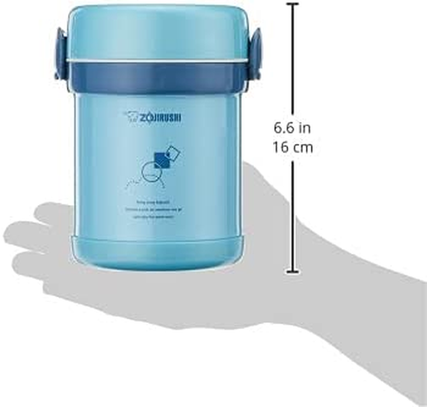 Zojirushi Ms. Bento Stainless Lunch Jar, Aqua Blue image number 1