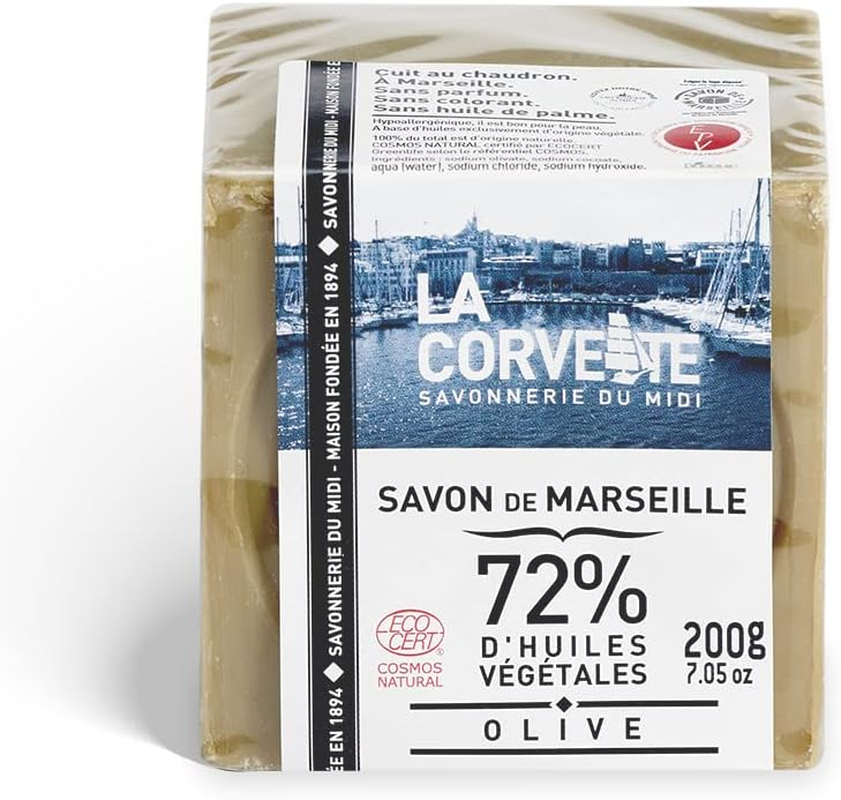 La Corvette Marseille Olive Cube Soap, 200 G image number 3