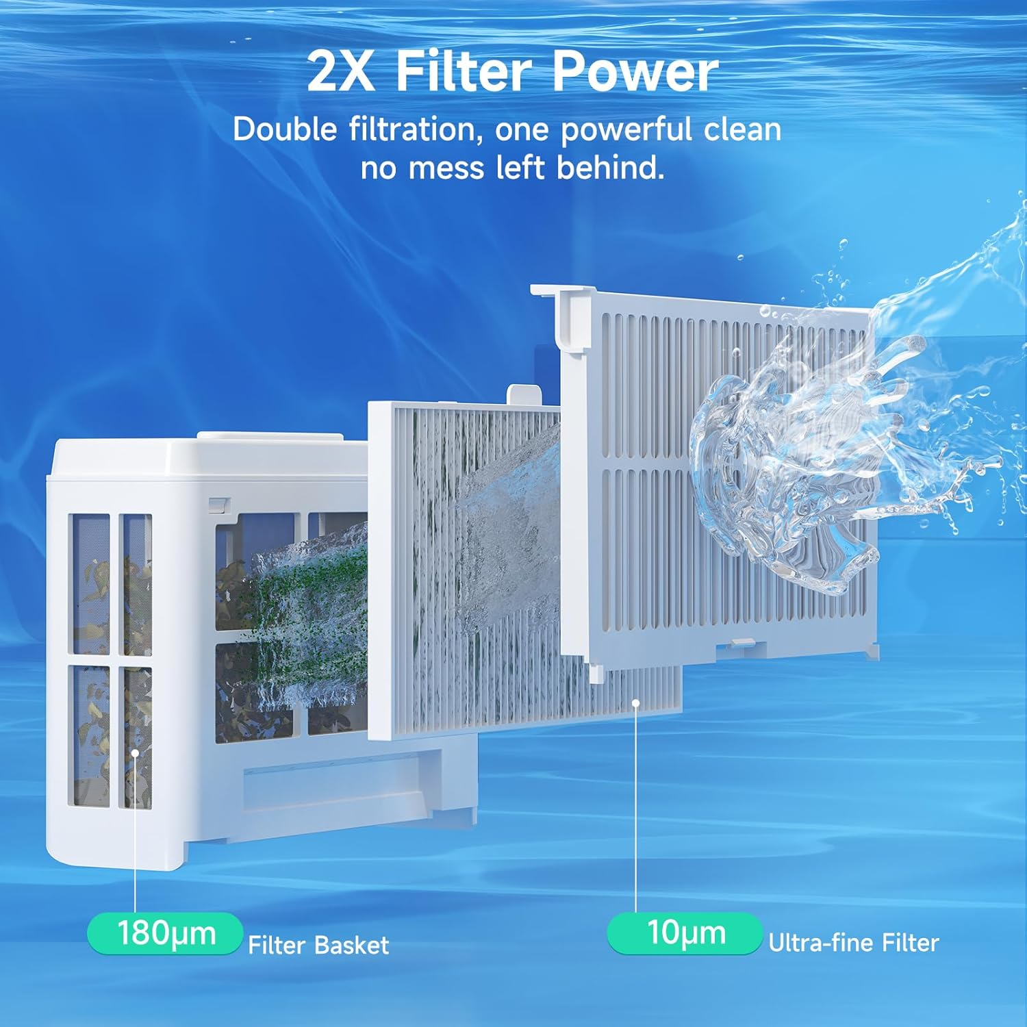 WYBOT C2 Pool Cleaner Robot with App Control, Wall & Waterline Cleaning, Double Filters, Smart Navigation, Ideal for Inground Pools up to 200㎡ (Fluorescent Green & Black)