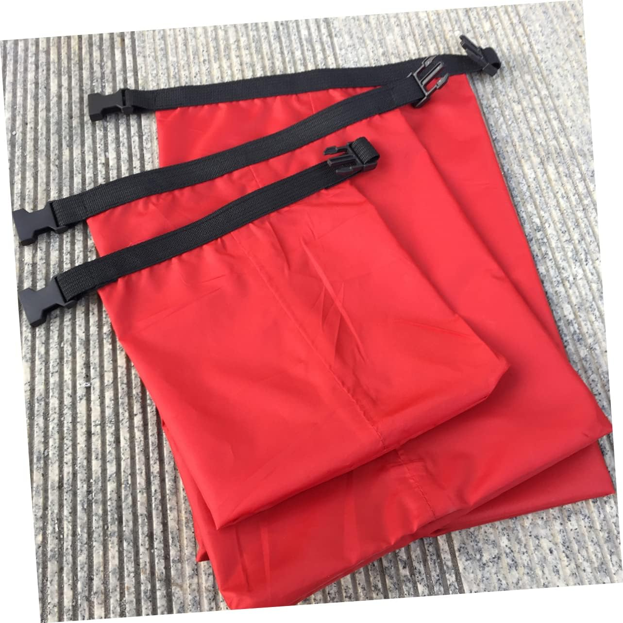 3Pcs Cameras Storage Bag Camera Outdoor Camra Sailing Dry Duffel Bag Black Pouch Three Piece Suit Storage Bags Dry Bag Light Material Bag image number 3