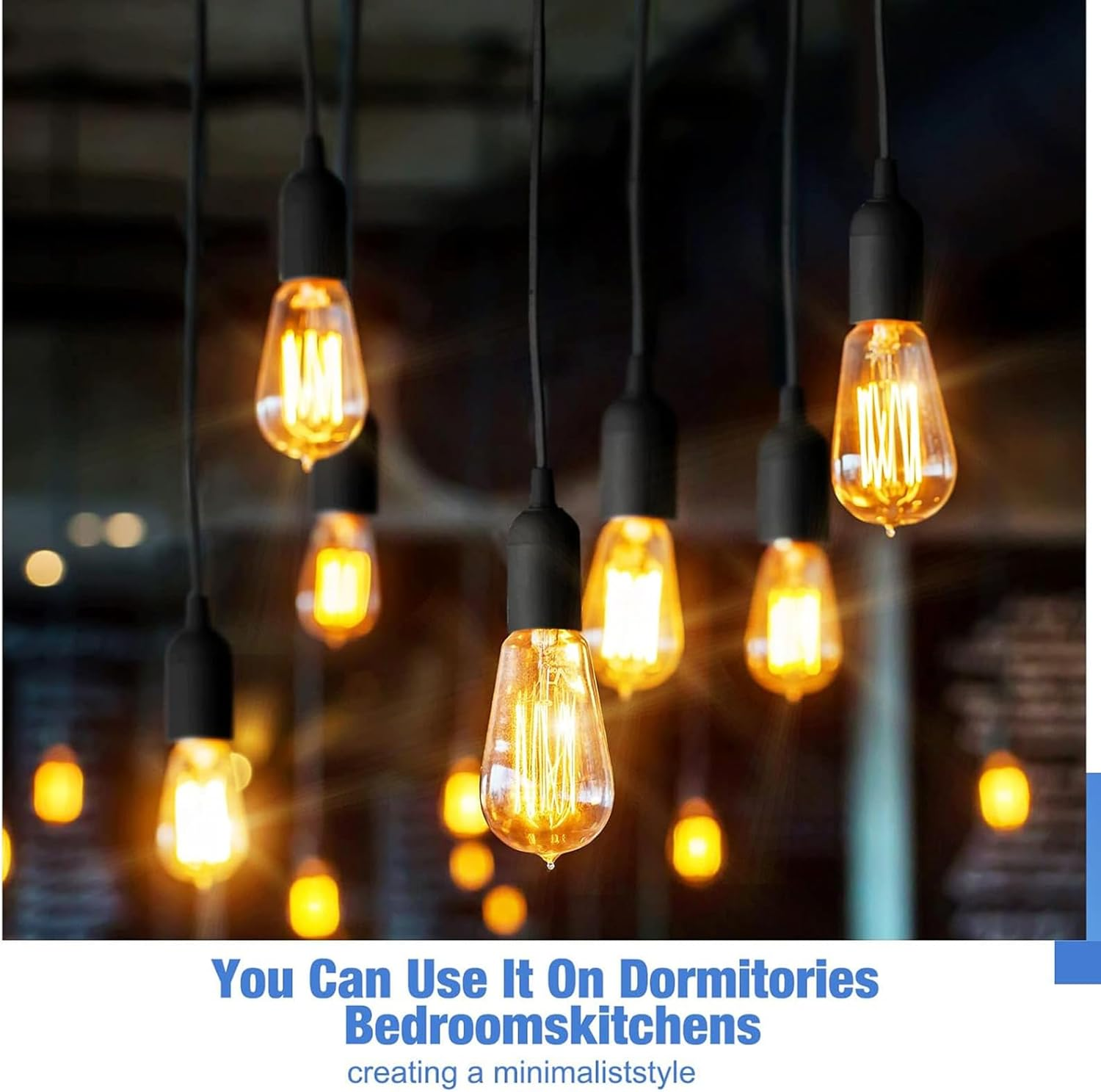 Salt Lamp Cord Replacement E27 Bulb Cable with Light Switch, 1.8M Plug in Pendant Light Extension Cable Lamp Socket to AC AU Plug Power Cord for Kitchen Bedroom Plant Growth Linear Pendant Lights image number 4