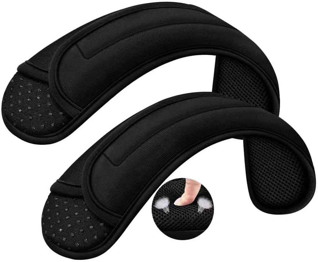 1Pcs Thick Cushioned Shoulder Pads Anti-Slip Design and Breathable Mesh Pads for Shoulder Strap,Soft and Comfortable Detachable Vest Shoulder Pad Guitar image number 4