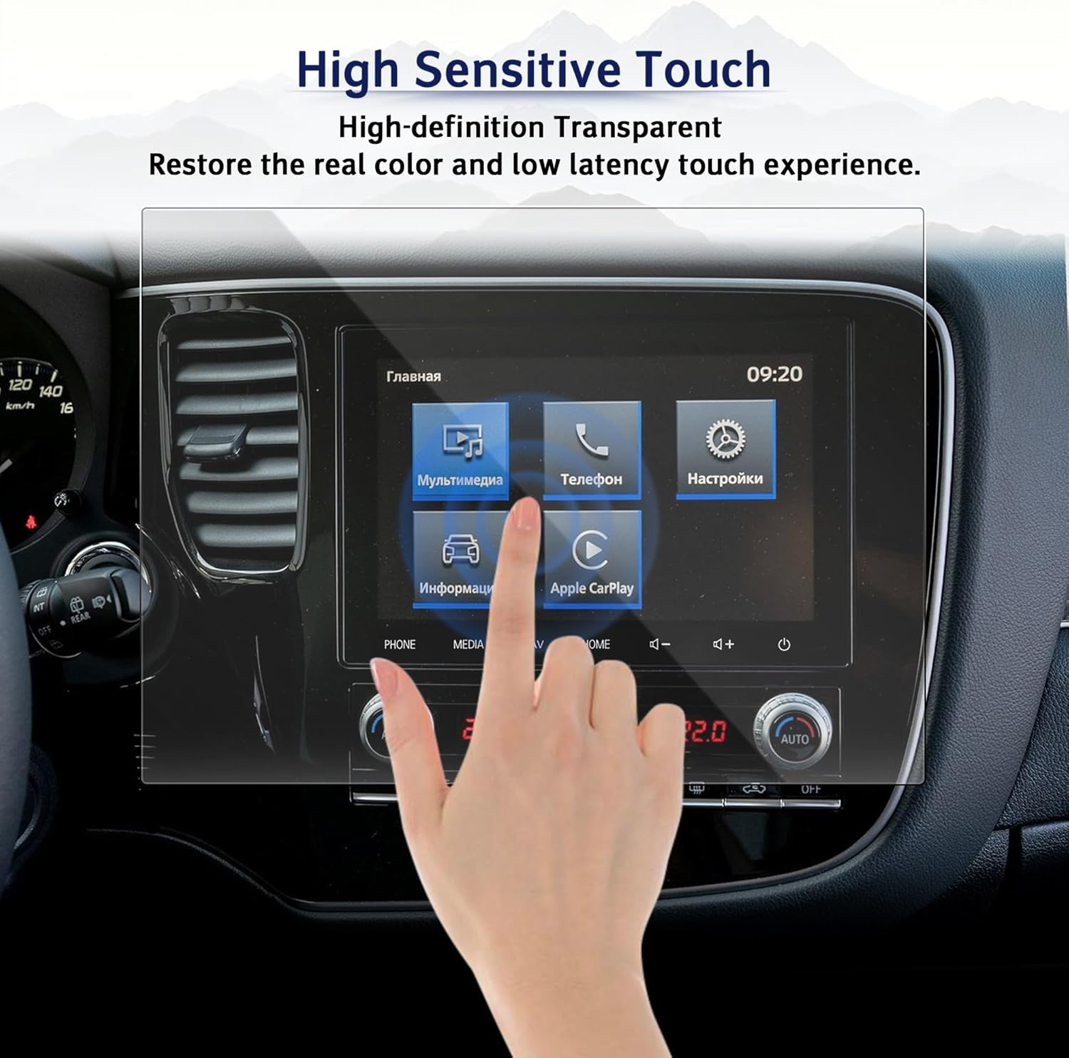 LEMON SHARK 8" Touch Screen LCD Display Radio Navigation NAV Version for Mitsubishi Outlander Sport/Asx 2019 2020 2021 2022 Replace# 8740A104, 8740A046, 8740A100, 8740A103, 8740A121, 8740A125 -TP image number 1