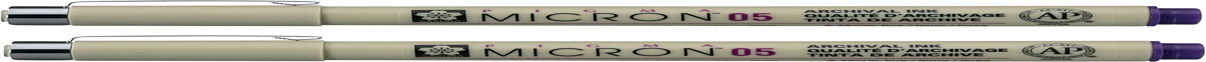 SAKURA PIGMA MICRON 05 FINELINER PEN, 0.45MM LINE WIDTH, PACK of 2 (Black) - Black image number 4