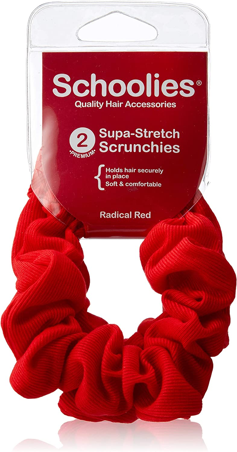Schoolies Hair Accessories Scrunchie, Unreal Gold, 2 Count image number 5