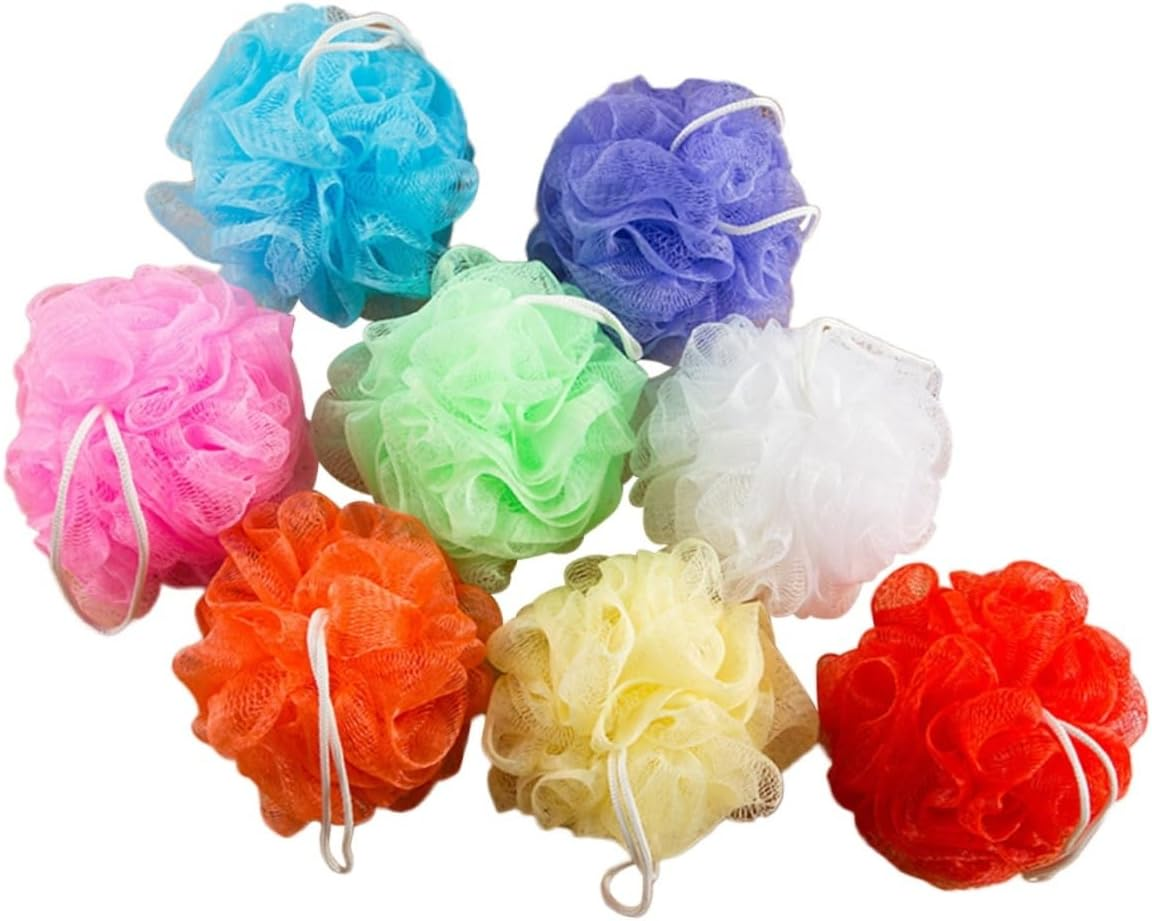 NULYLU 16Pcs Shower Sponges Soft Mesh Body Scrubber for Gentle Exfoliation for Bathroom Use Mixed Colors image number 4
