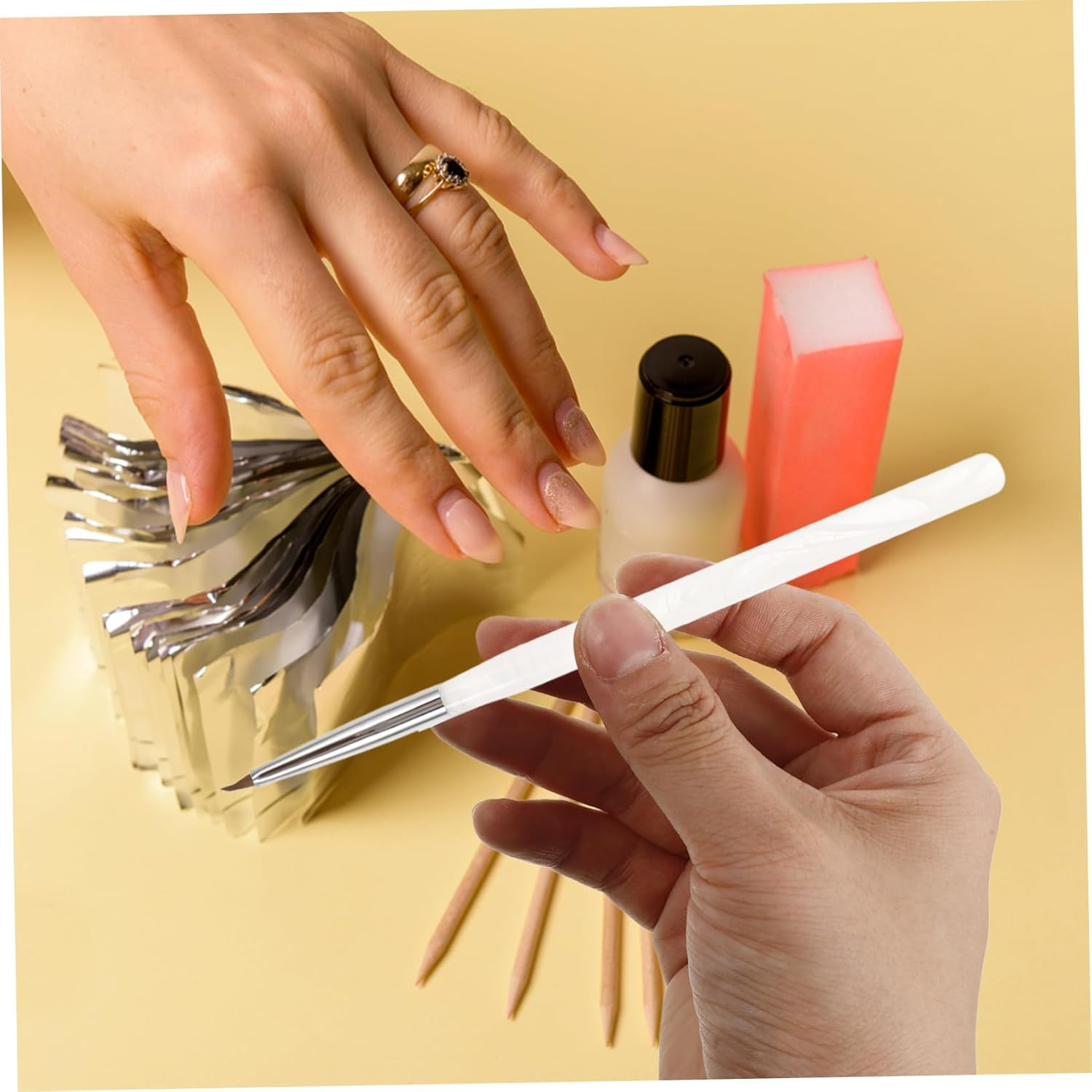 PACKOVE Professional Manicure Pen Tool Nail Art Pens Brush Nail Salon Supplies image number 5