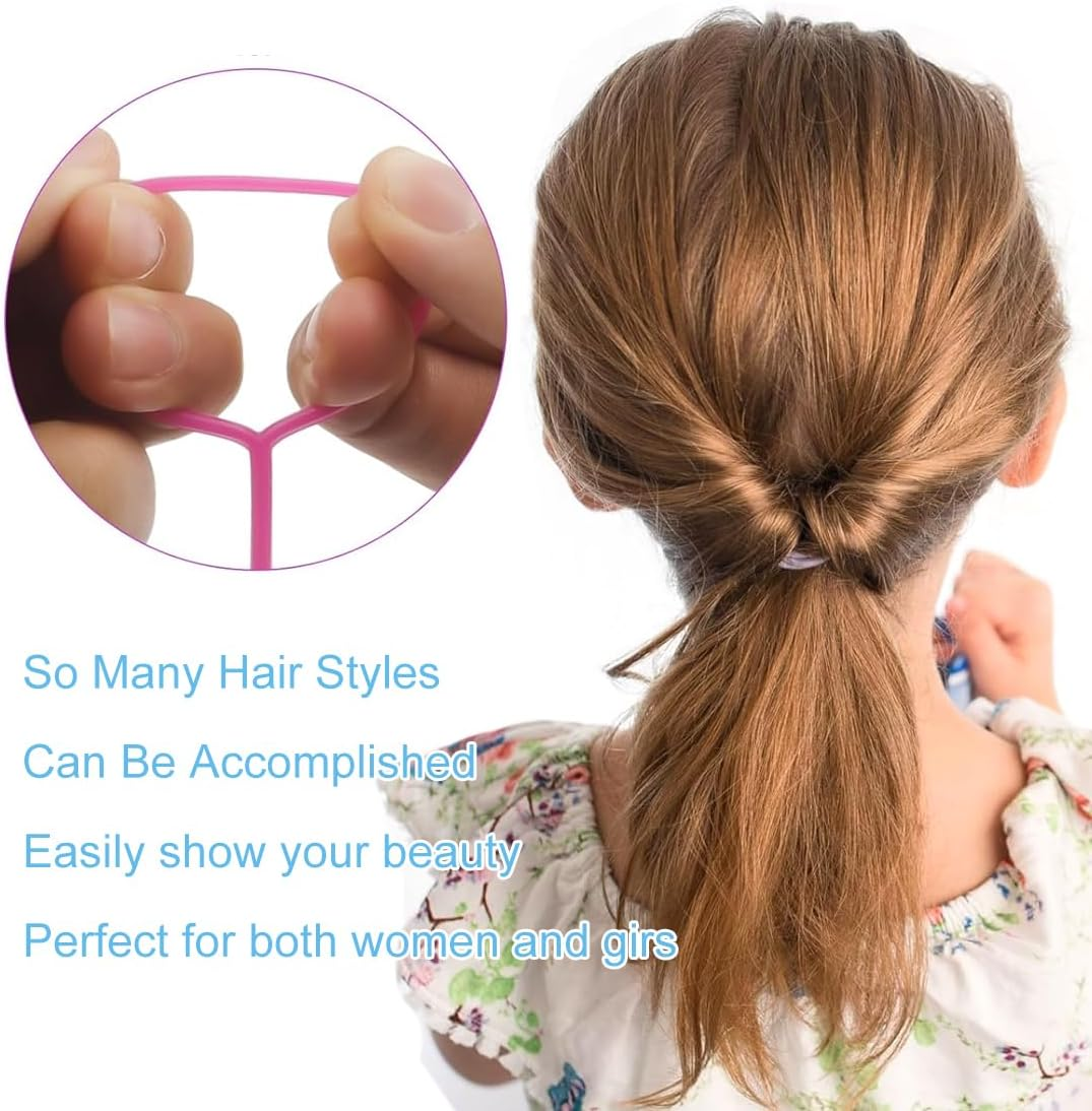 Pack of 12 Hair Tail Twister, Hair Braiding Tool, Hair Tail Twister Holder, Hairstyle Aid Band, Black Bun Styler, Hair Twister, Quick Spiral Braiding, DIY Hair Styling Aid Tool