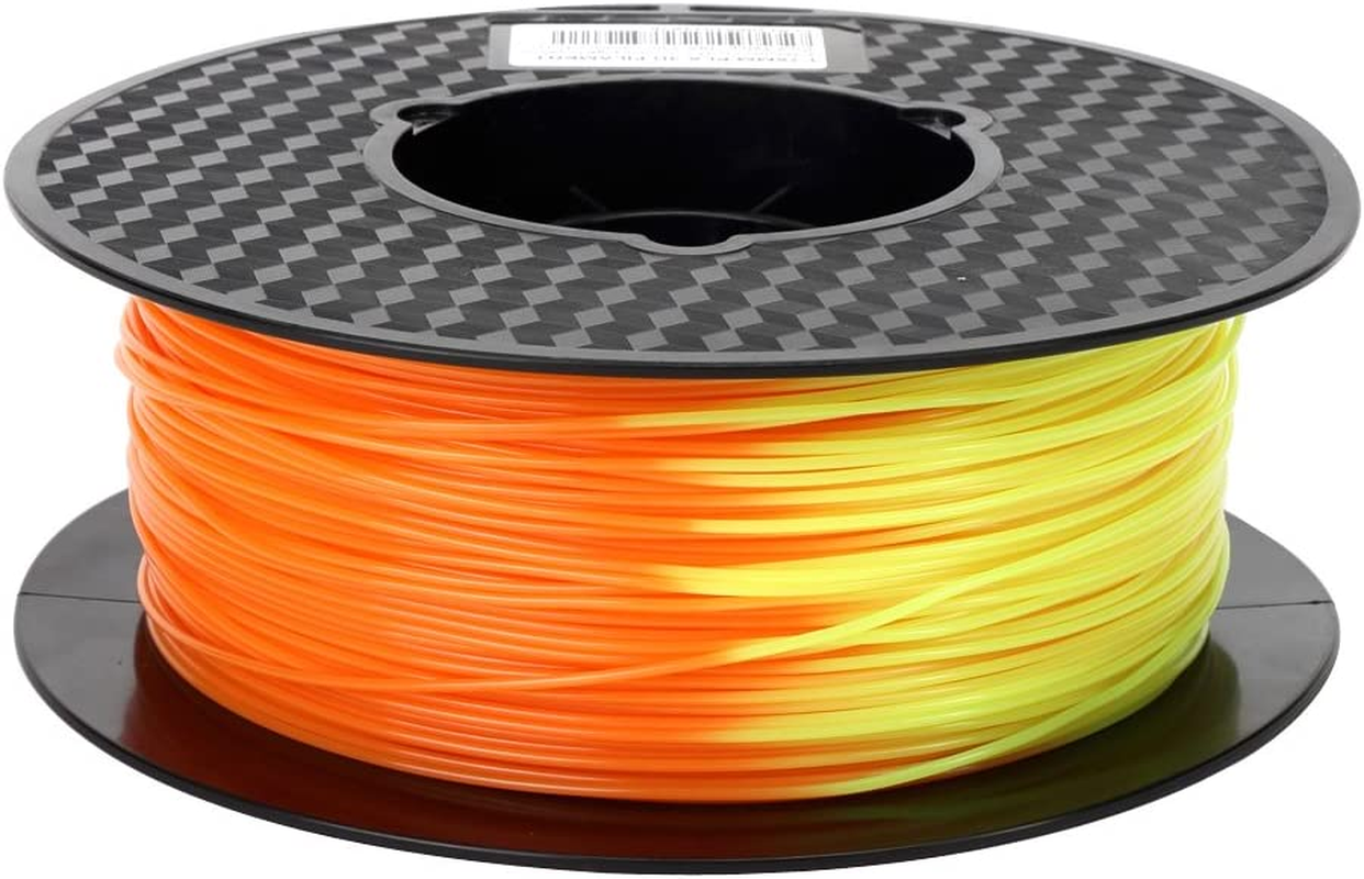 CC3D 31℃ Temperature Color Change PLA Filament Orange to Yellow 1.75 Mm 1KG Color Changing with Temperature FDM 3D Printer Filament 3D Printing Materials Orange Yellow image number 1