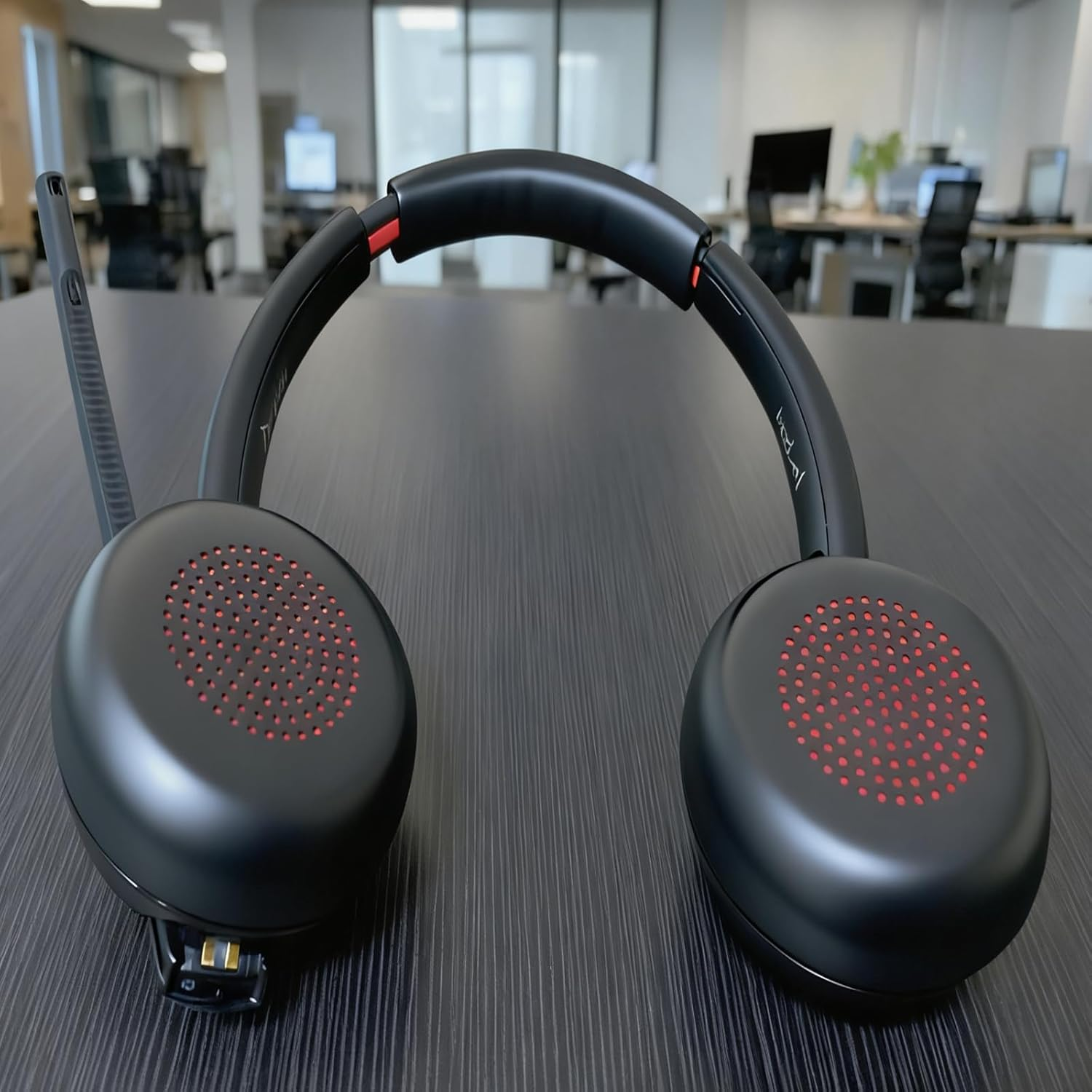 Savi 8220 Replacement Ear Pads Compatible with Poly Savi 8400, Savi 8410, Savi 8420, Savi 8220, Savi 8210, Savi 8200, Office Headset Cushion with Protein Leather Accessories, Black image number 2