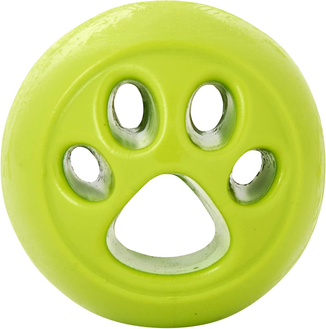 Planet Dog Orbee-Tuff Paw Print Nooks, Interactive Durable Dog Puzzle Toy, Made in the USA, 2.5-Inch, Green image number 6