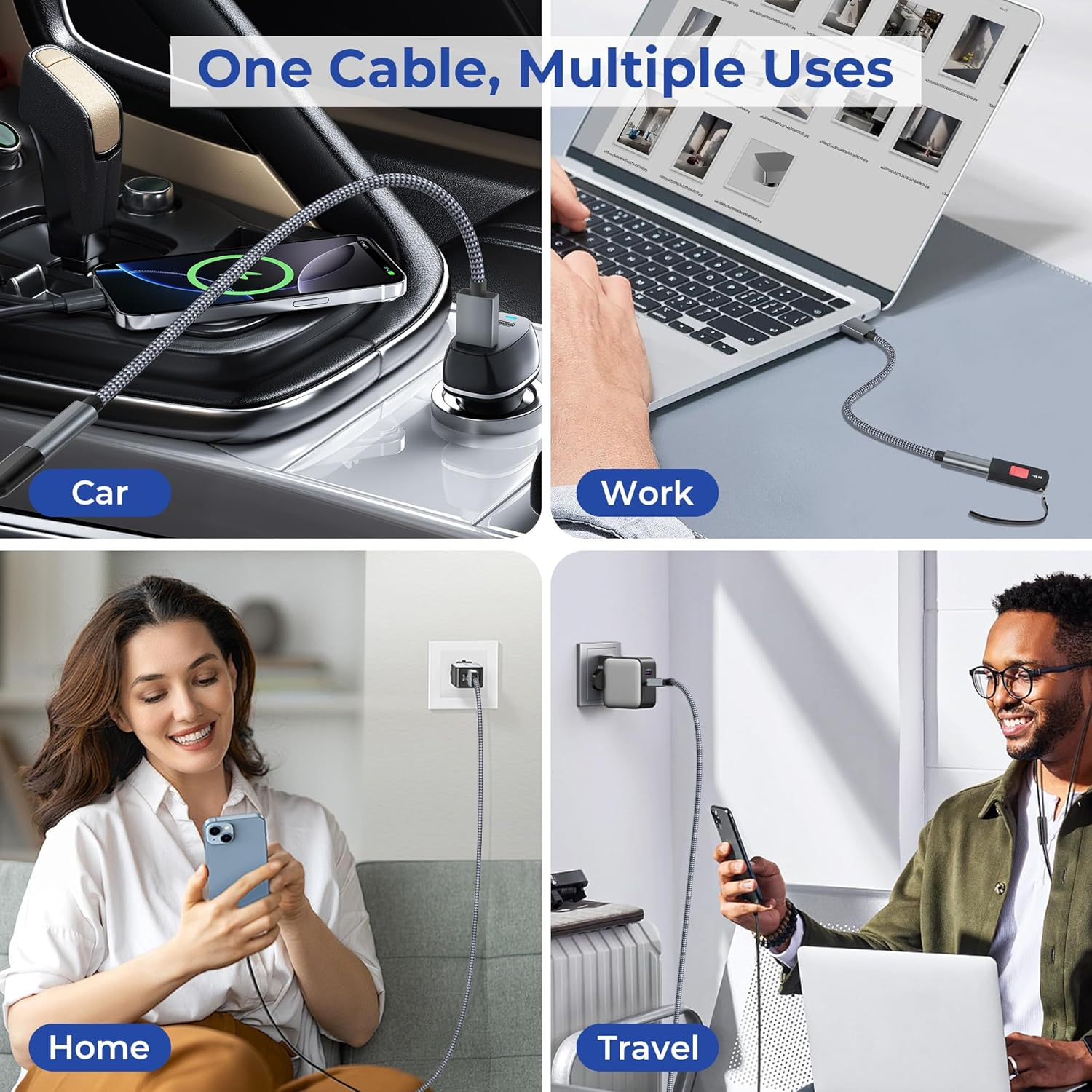 Basesailor USB 3.0 to USB C Adapter 0.2M/2Pack,Type C Female to USB a Male Cable for New Iphone 17 16 15 14 13 Pro Max Air Car Charger,5Gbps 3.1 Type C Converter for Ipad Mini,Samsung Galaxy S25 S24