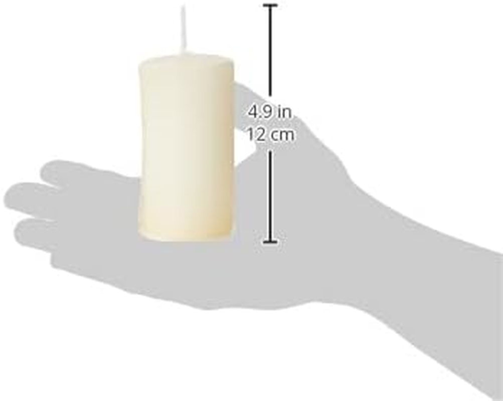 PAPSTAR 17981 Pillar Candles &Oslash; 50 X 100 Mm &ndash; Pack of 8 &ndash; Cream image number 4