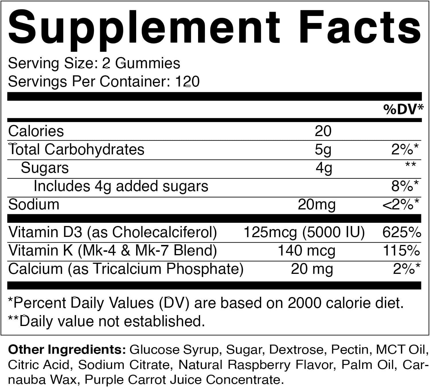 Vitamatic Vitamin D3 K2 with Calcium Gummies - 240 Count - Non-Gmo, Gluten Free image number 4