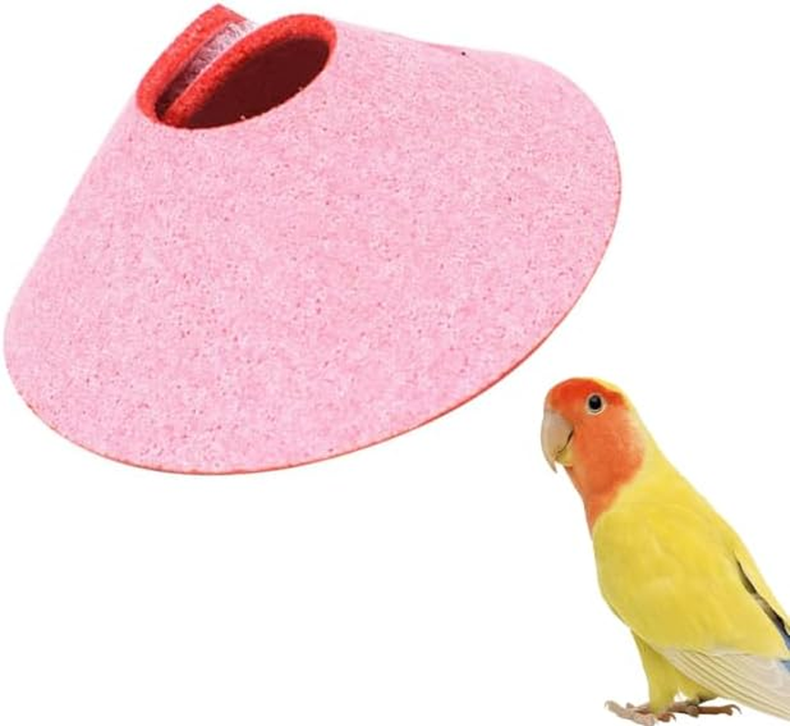 Fokmuaex Microfiber Leather Bird Collar - Soft Anti-Biting Neck Protector for Parrots & Pet Birds, Adjustable Comfortable Elizabethan Collar(1Pcs) image number 1