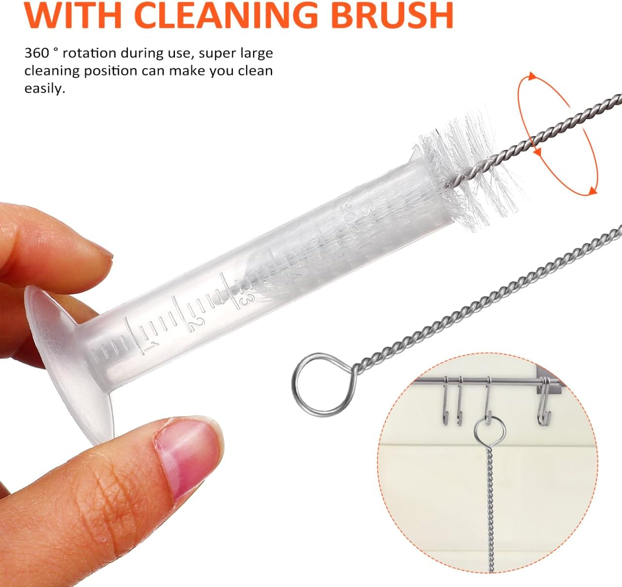 ULTECHNOVO Plastic Measuring Cylinder Beaker Set 5Ml Cylinder 100Ml Beaker 3Ml Pipette with Tube Brush 5Pcs Lab Science Kit for Laboratory Educational Experiments Kids Science image number 1