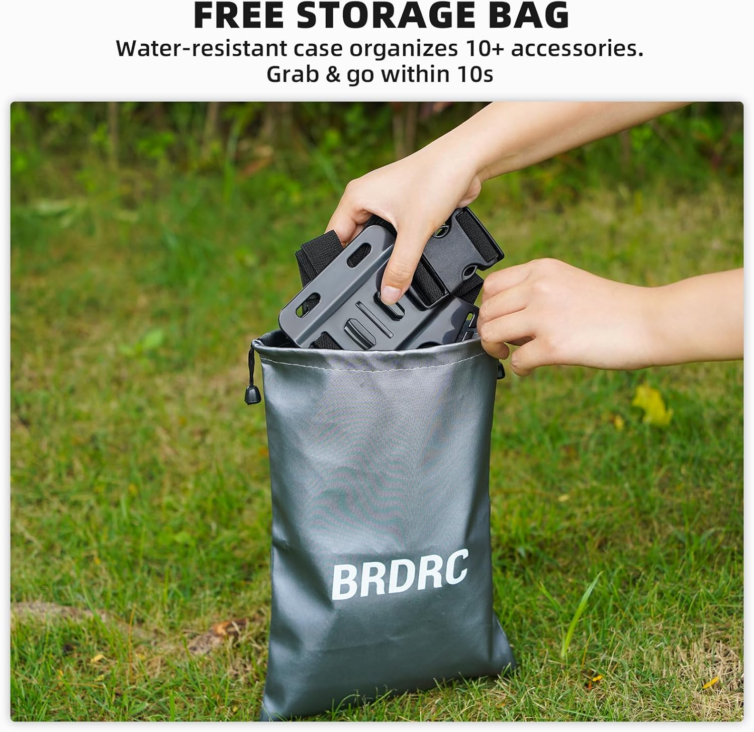 BRDRC Accessories Kit for Insta 360 X5 X4, Chest Mount Head Strap Harness Backpack Clip Holder Wrist Strap, 360&deg;Rotating Adapter + Quick Release for Insta360 One X5 X4 X3 X2 X Camera Accessory Bundle image number 1