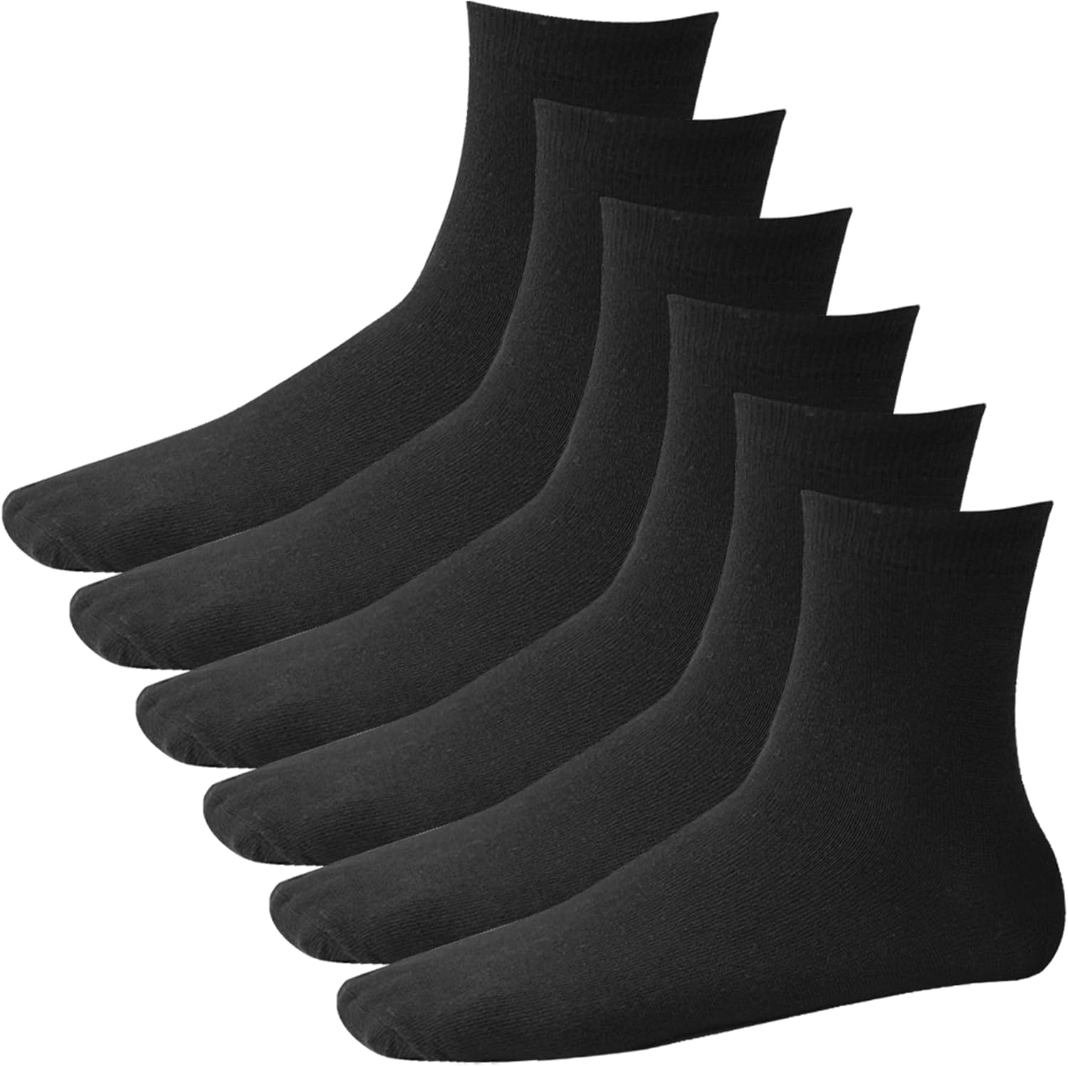 Dress Cici Low Cut Socks for Men, Polyester Lightweight Ankle Socks (6 Set)