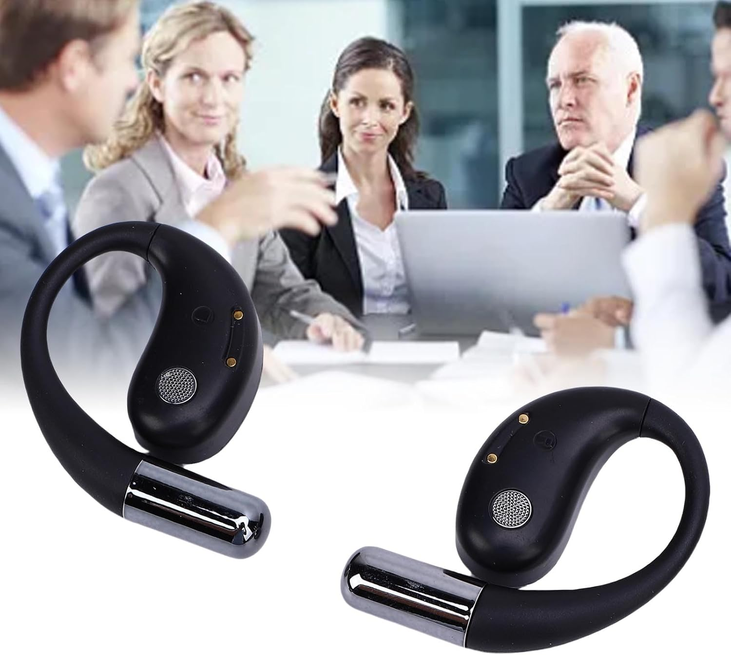 Jiawu Wireless AI Translation Earbuds, Clear Calls, Voice Translator Headphones for Business Travelers image number 6