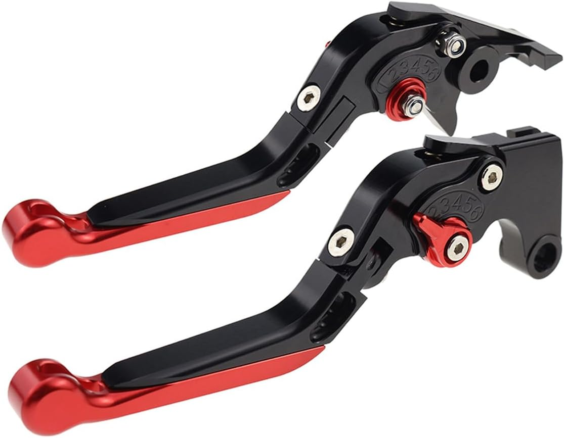 Motorcycle Brake Clutch Levers for Honda CB500F CB500X CB 500 X/F 2013-2021 2022 CNC Aluminum Length and Gears Adjustable Foldable Extendable Handle Levers Brake Clutch Lever Motorcycle Parts - Black image number 7