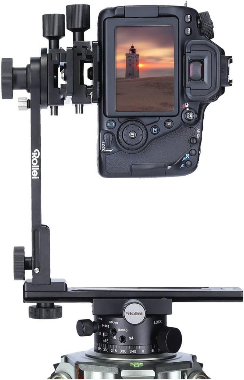 Rollei Panoramic Head 200 Mark II - Tripod Head for Multi Row Panoramic Photos, Max. Load of 3 Kg and ARCA Swiss Compatible - Black image number 5