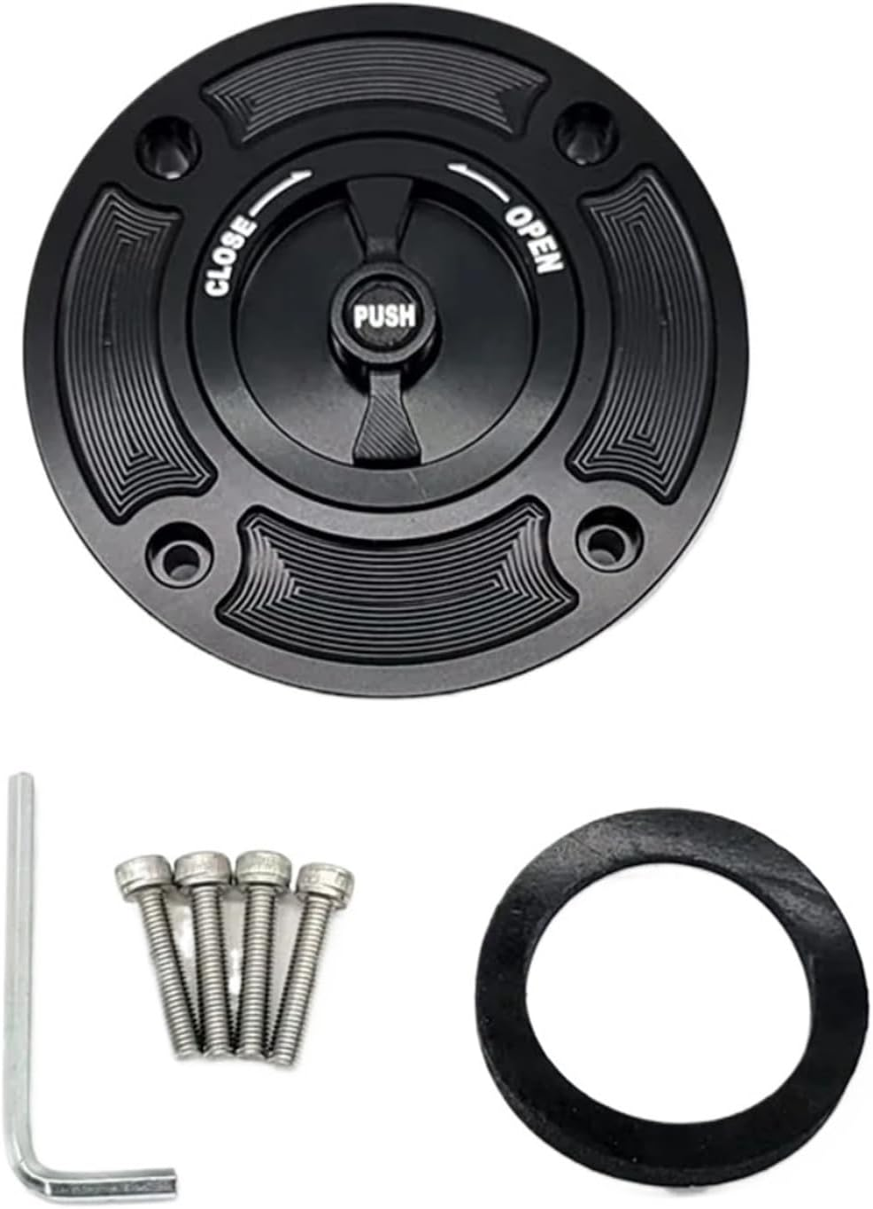 Motorcycle CNC Fuel Tank Cap Cover Compatible with Suzuki GSXR600 GSXR750 GSXR1000 GSXR1300 TL1000S TL1000R GS500