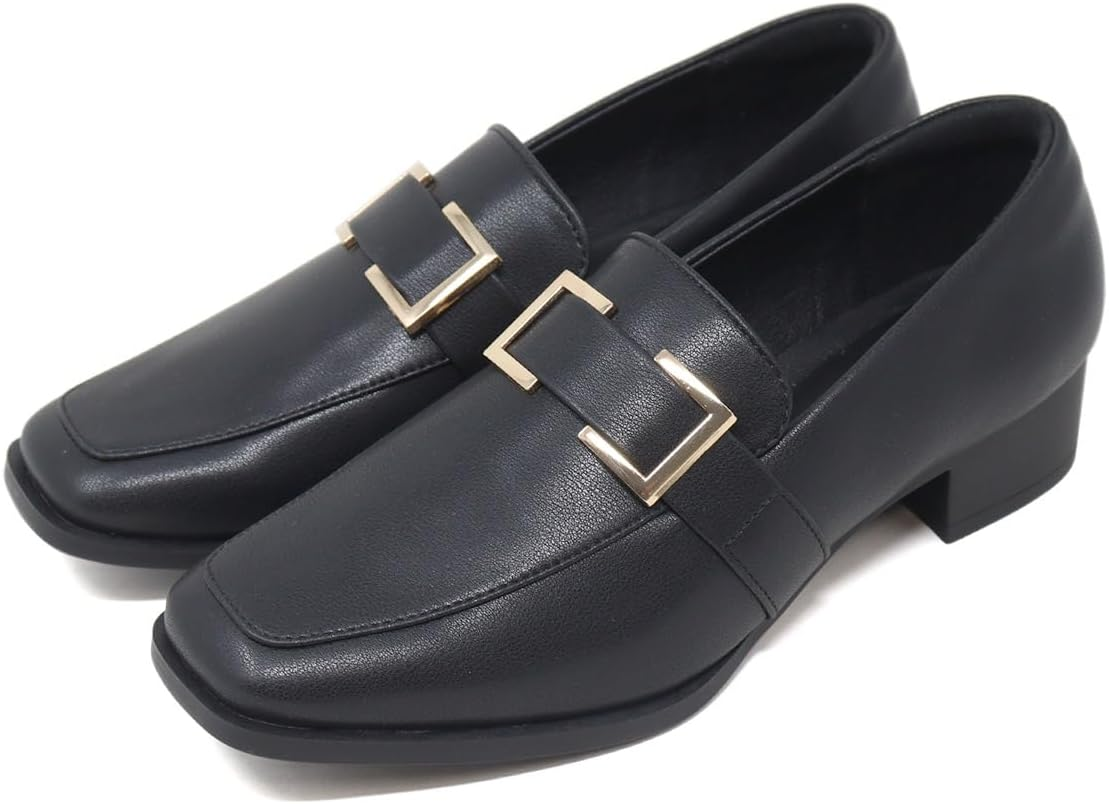 Liberty Doll 3070 Women'S Loafer, Buckle Design, 1.2 Inches (3 Cm) Heels, Square Toe, Casual, Business Casual