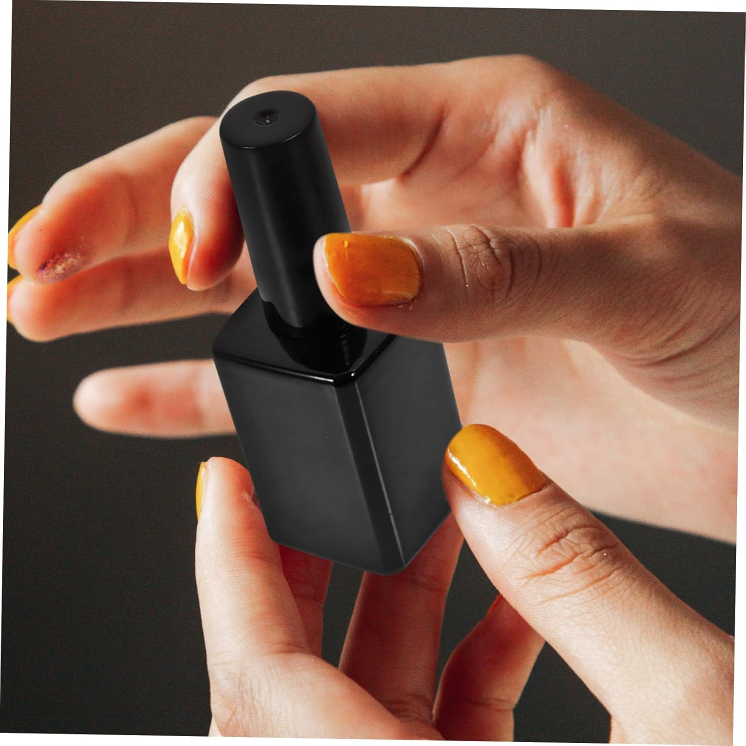 LRXIYODE 6Pcs Small Glass Nail Polish Bottles Armor Bottle Brush for Uv Gel Polish Refill image number 4