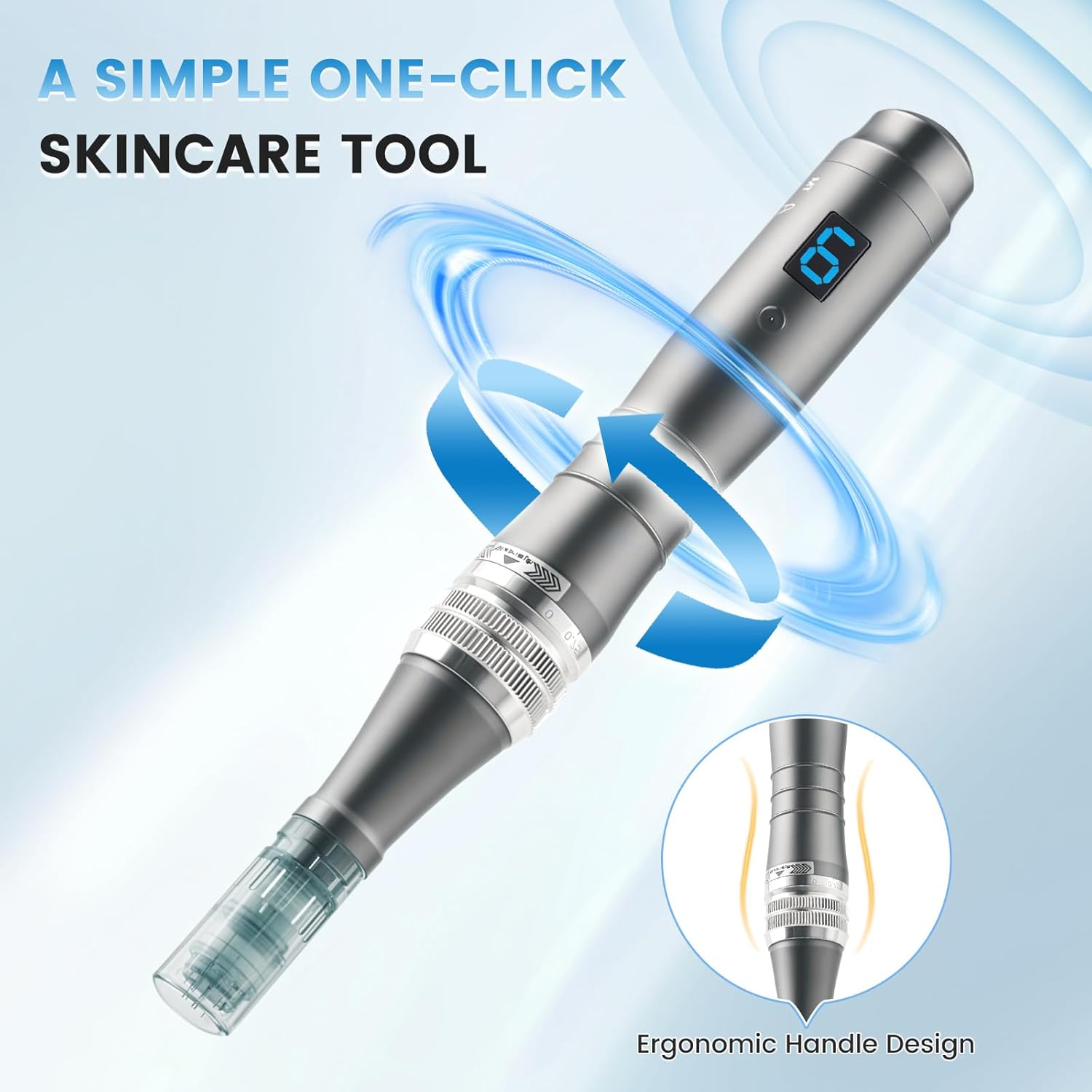 Derma Roller Pen for Women Men, Microneedles Pen Derma Roller Kit- 0.25 Mm image number 3