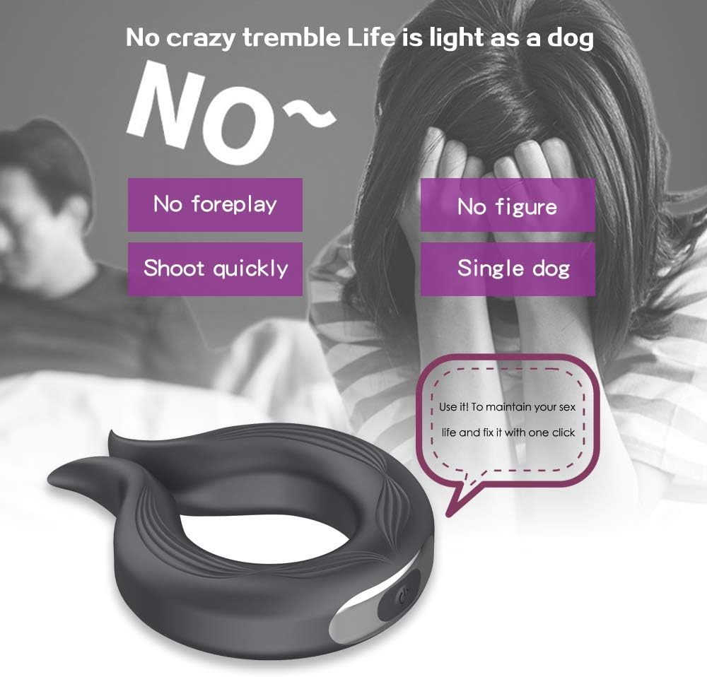 SIDED Motor Structure Elastic and Comfortable Silicone Soft Ring Men'S Long-Lasting Enhancement Ring, Rechargeable Delay Training for Couples Sports Fitness Funny Pocket Toy 1 Count image number 1