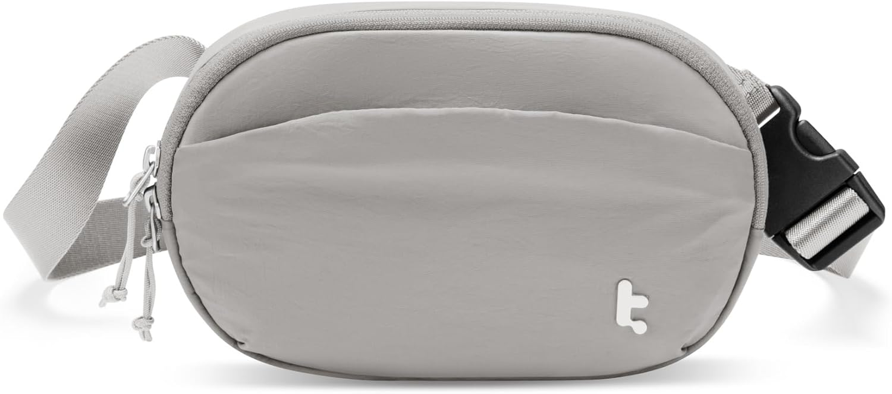 Tomtoc 1.5L Small Sling Bag Waist Pack, Lightweight Bum Bag Fanny Pack with Organized Pockets, Mini Belt Bag with Adjustable Strap for Running Hiking Traveling, Black