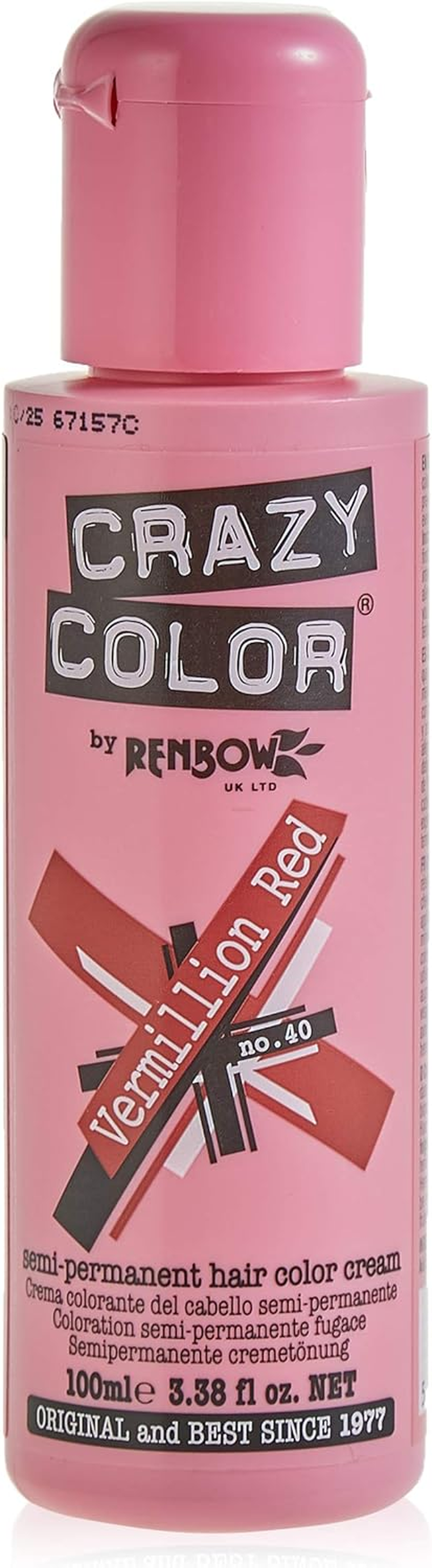 Crazy Color Semi Permanent Hair Colour, 045 Peacock Blue, 100 Ml