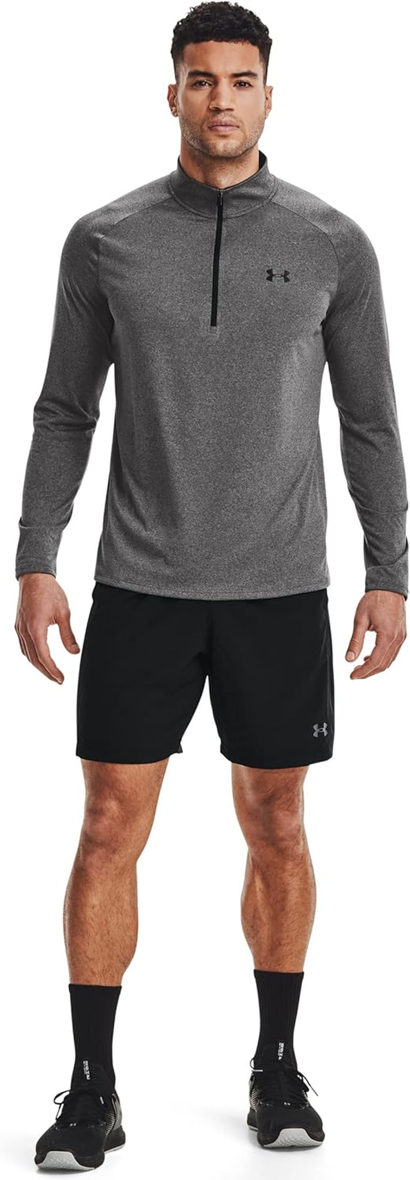 Under Armour Men'S Tech 2.0 1/2 Zip-Up T-Shirt Shirt, Academy Blue (409 Steel, X-Large US image number 3