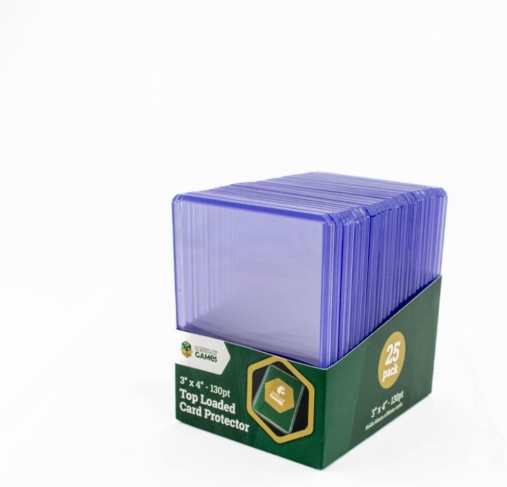 LPG Top Loaded Card Protector 3"X4" 130Pt (25)