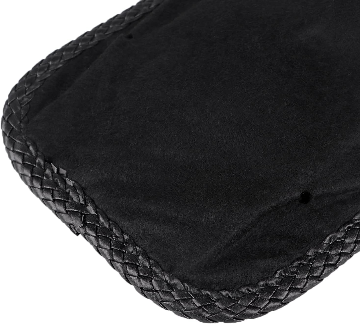 Black Motorcycle PU Leather Rear Fender Bib Leather Solo Seat for Harley Springer Softail Heritage Classic FLSTC EFI FLSTCI 2006-2017 image number 3