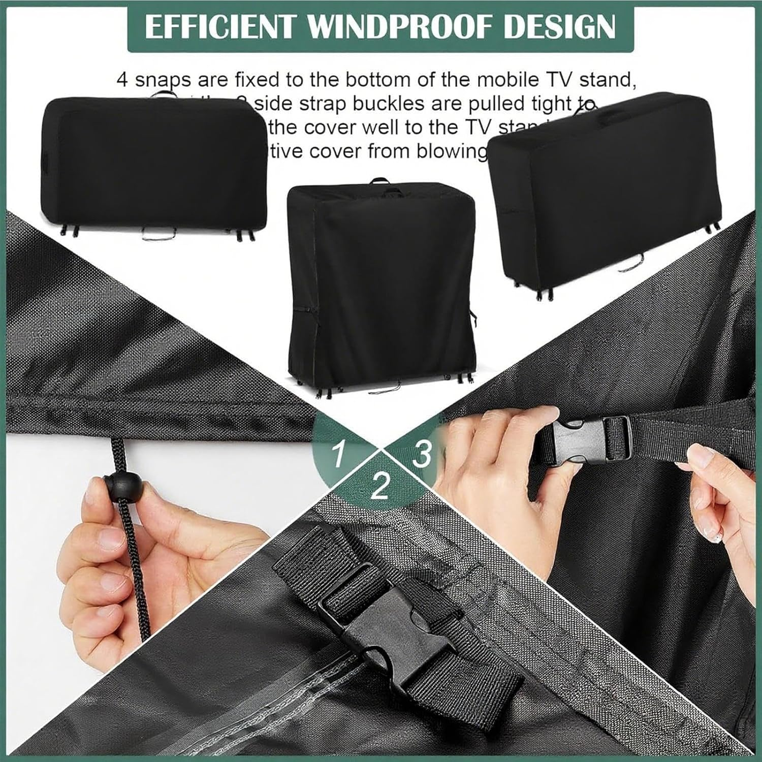 YRTUOP TV Outdoor Cover Waterproof - Dust-Proof TV Screen Protection Cover | Waterproof Television Screen Protectors Shield for Patio Yard Lawn Garden Deck Backyard Courtyard